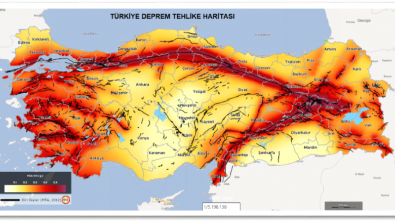 Doğu Anadolu Fay Hattı Nereden Geçiyor? Türkiye Deprem Tehlike Haritası ...